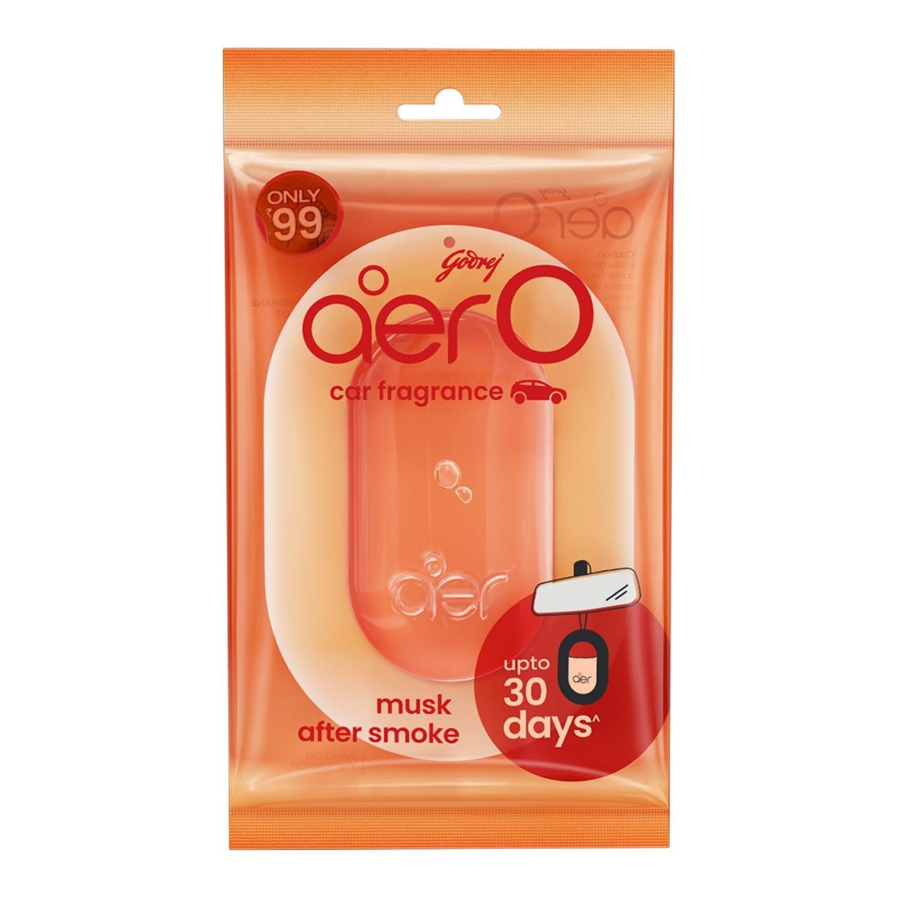 SET DE AMBIENTADORES COLGANTES PARA AUTO CON AROMAS SURTIDOS 3UND GODREJ AER 3X75G