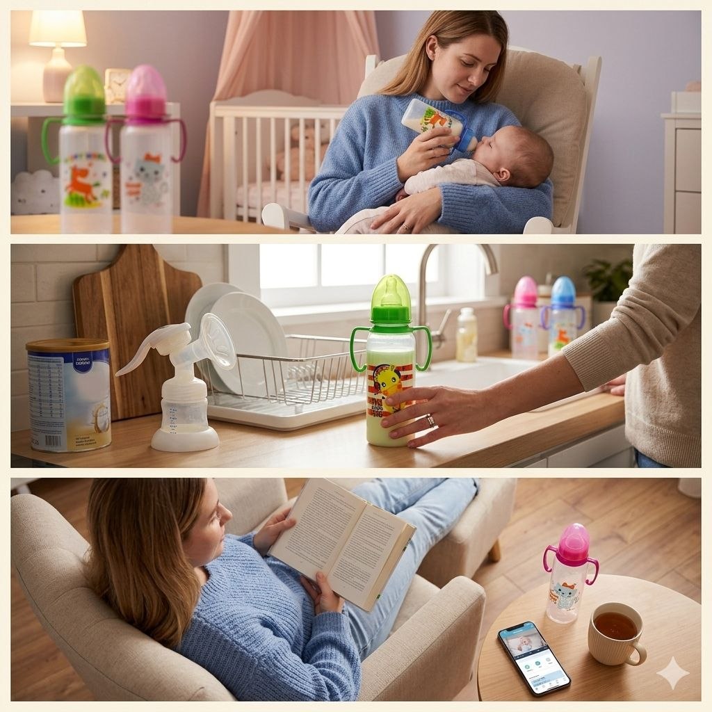 BIBERON DE APRENDIZAJE CON ASAS DESMONTABLES SMILY BABY 250ML