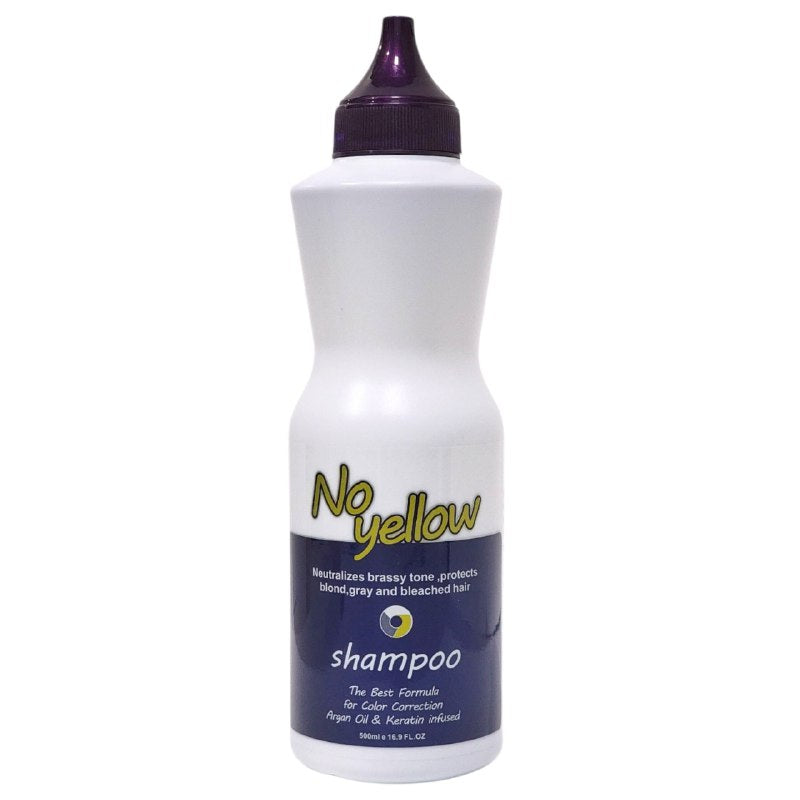 SHAMPOOO CON ACEITE DE ARGAN Y QUERATINA NEUTRALIZA TONO COBRIZO NO YELLOW 500ML