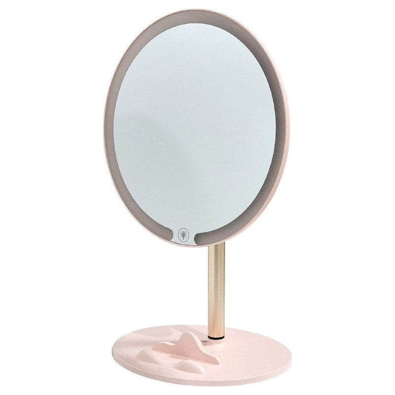 ESPEJO COSMETICO DE MAQUILLAJE LED, TRES NIVELES DE LUZ, LARGA DURACION, PULSASION LARGA, 2 COLORES