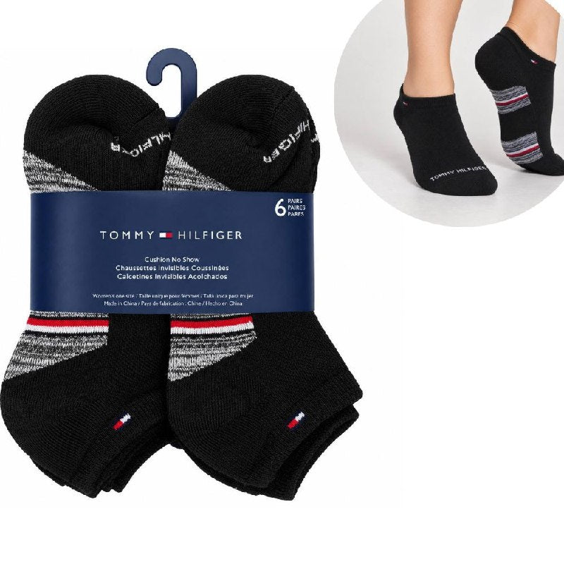 CALCETA TOBILLERA TOMMY HILFIGER ORIGINAL PARA MUJER 6 PARES TALLA ÚNICA