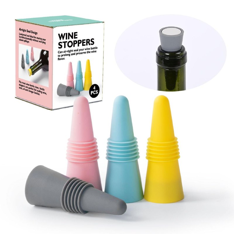 TAPADERAS, TAPONES PARA VINO, SELLAN HERMETICAMENTE LA BOTELLA, PRESEVA EL SABOR, A PRUEBA DE FUGAS WINE STOPPERS