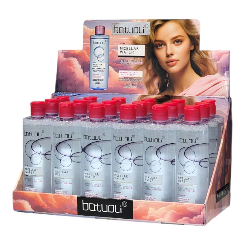 AGUA MICELAR DESMAQUILLANTE LIMPIA Y PURIFICA BATOULI 400ML (DUPE DE BIODERMA)