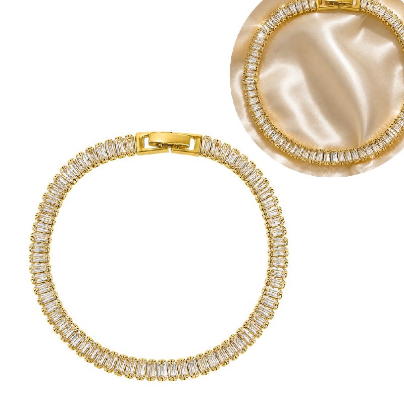 PULSERA DE ENCHAPE PARA DAMA 19CM
