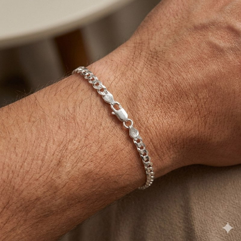 PULSERA DE PLATA 9.25 PARA HOMBRE PESO: 3.6G