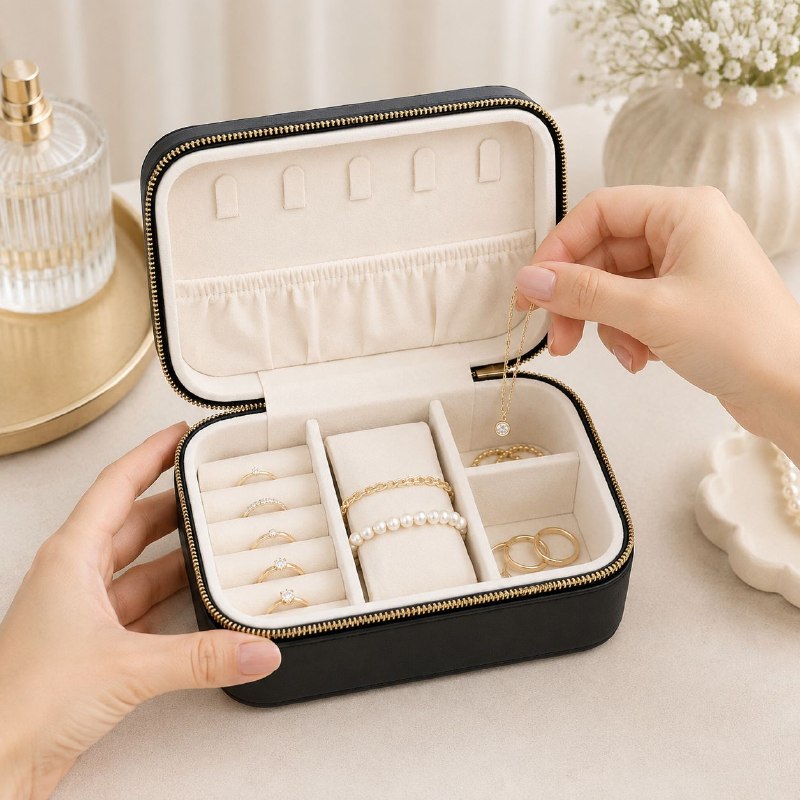 ORGANIZADOR JOYERO ELEGANTE PORTATIL