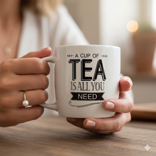 TAZAS DE CERAMICA DE ALTA RESISTENCIA CON ACABADO BRILLANTE Y DISEÑO ERGONOMICO 330ML, 9 ESTILOS