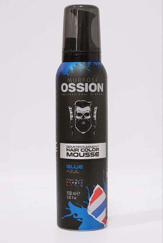 TINTE PARA EL CABELLO EN ESPUMA SEMI PERMANENTE COLOR AZUL MORFOSE OSSION 150ML