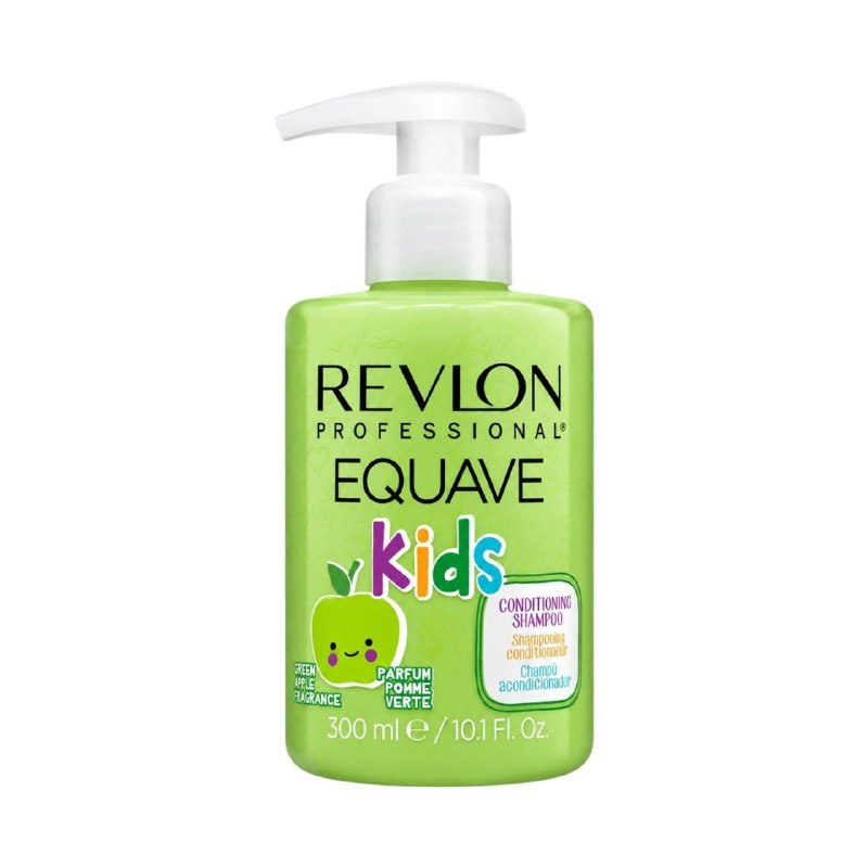 SHAMPOO 2 EN 1 Y CONDICIONADOR SUAVE DESENREDANTE CON AROMA A MANZANA VERDE PARA NIÑAS REVLON 300ML