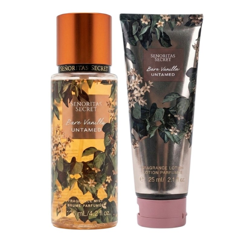 SET SENORITAS SECRET BARE VANILLA UNTAMED SPLASH 125ML CREMA CORPORAL 125ML (M) (AROMA SIMILAR VS BARE VANILLA UNTAMED)
