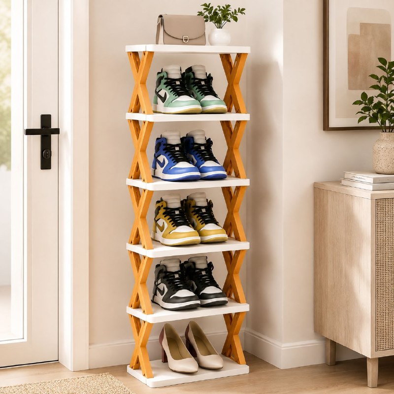 ORGANIZADOR ZAPATERA VERTICAL DE 6 NIVELES