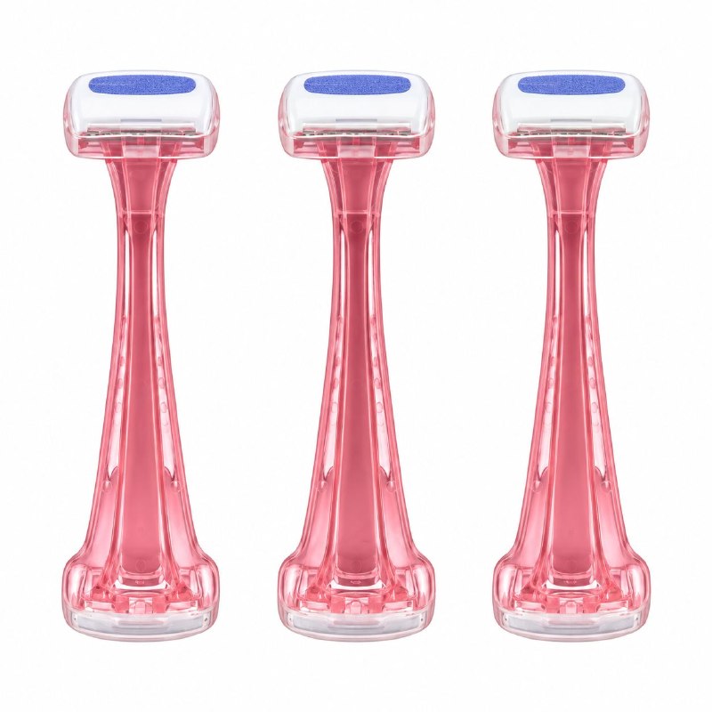SET DE RASURADORAS AFEITADORAS FEMENINAS  CON CUCHILLAS DE ACERO INOXIDABLE MODESS 3PCS
