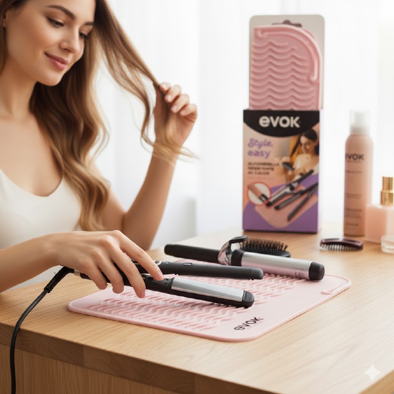 ALFOMBRILLA DE SILICONA RESISTENTE AL CALOR PARA PLANCHAS EVOK