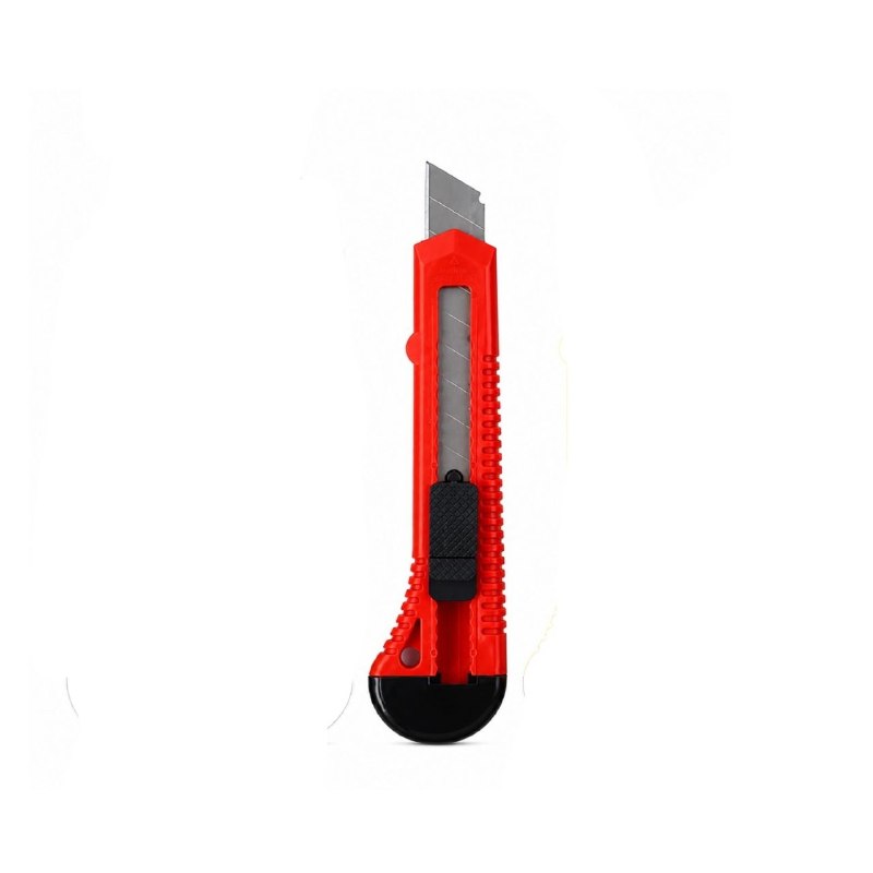 CUTTER RETRACTIL HOJA SEGMENTADA CON MANGO ERGONOMICO 4 COLORES