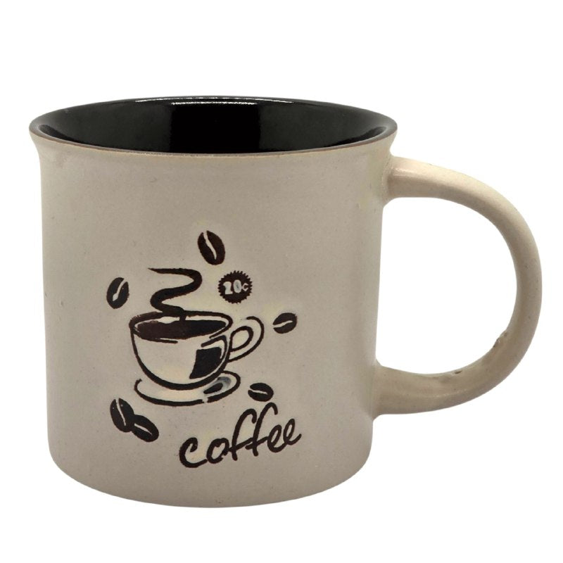 TAZA DE CERAMICA DE ALTA RESISTENCIA CON ACABADO BRILLANTE Y DISEÑO ERGONOMICO 8CM