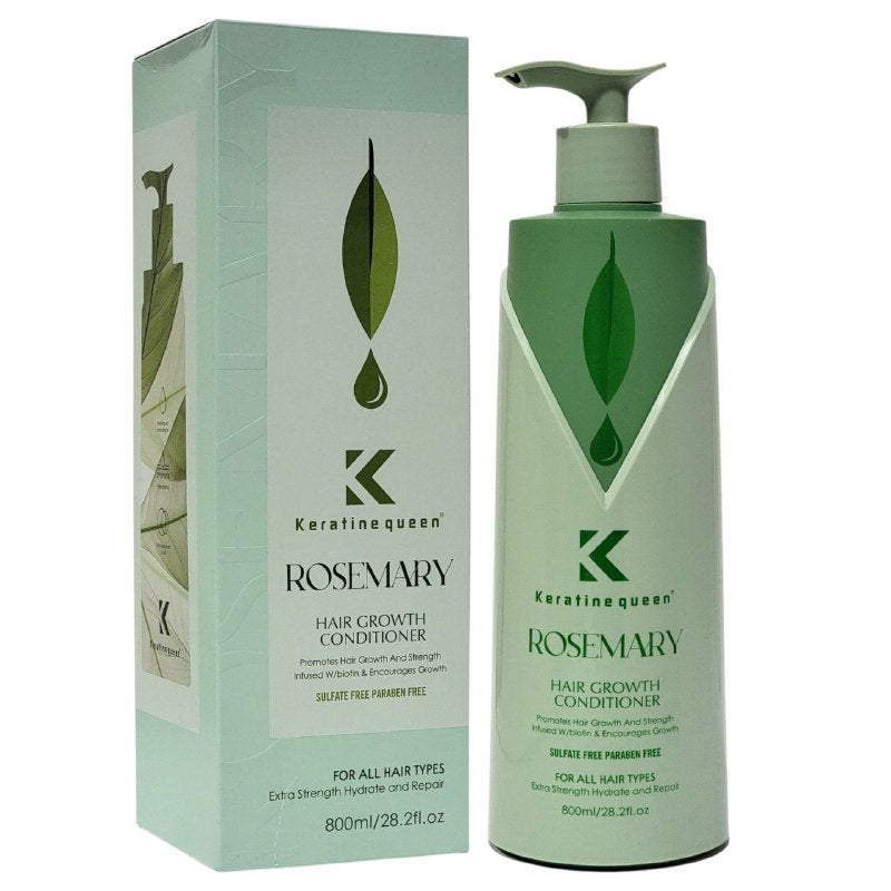 ACONDICIONADOR PARA EL CABELLO 800 ML DE ROMERO Y MENTA  PARA EL CRECIMIENTO DEL CABELLO, PROIMUEVE FUERTA, CRECIMIENTO, HIDRATACION Y REPARACION KERATINE QUEEN 800ML