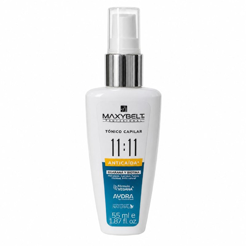 TONICO CAPILAR FORTALECEDOR Y ANTICAIDA SIN ENJUAGUE CON GUARANA Y BIOTINA MAXYBELT 55ML