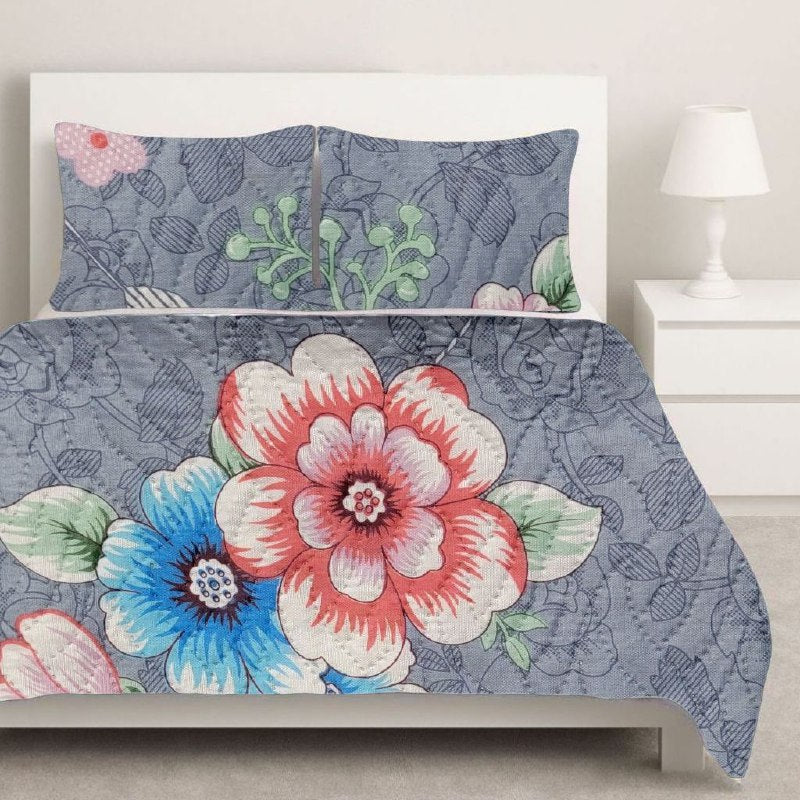 JUEGO DE SABANAS CAMERA TIPO EDREDON REVERSIBLE DE 3PCS KING BENELI HOME