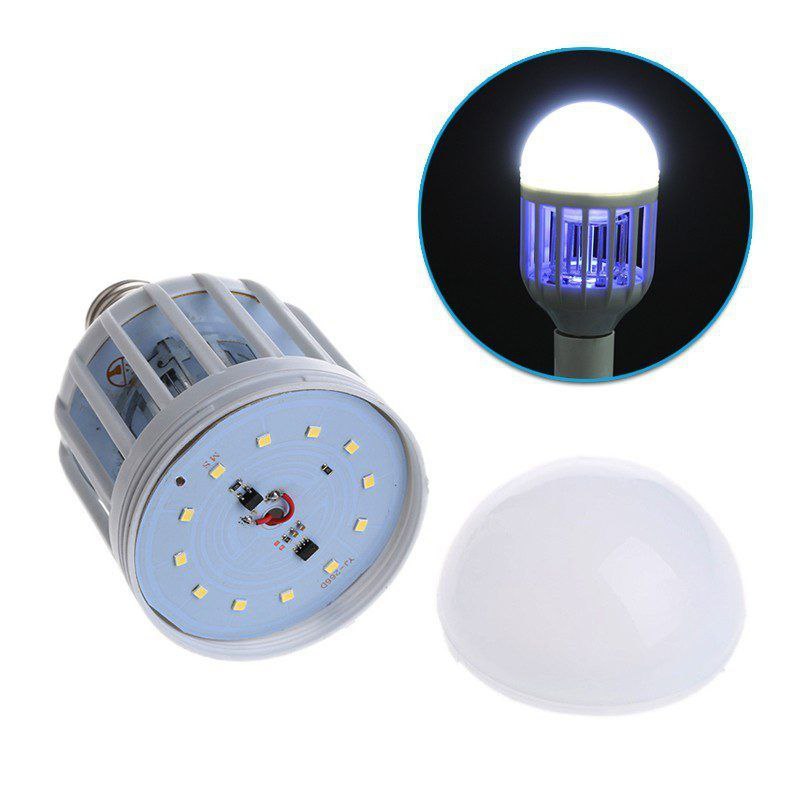 LUZ LED, LAMPARA FOCO MATA MOSQUITOS, ILUMINACION Y ELIMINACION DE ZANCUDOS 2 EN 1, AHORRO DE ENERGIA, LUZ DE BUENA CALIDAD MOSQUITO KILLER LAMP 110V DE 15W