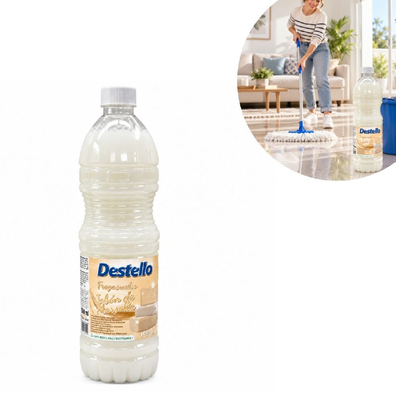 ASISTIN LIMPIADOR LIQUIDO PARA PISOS Y SUPERFICIES CON AROMA MARSELLA DESTELLO 1500ML