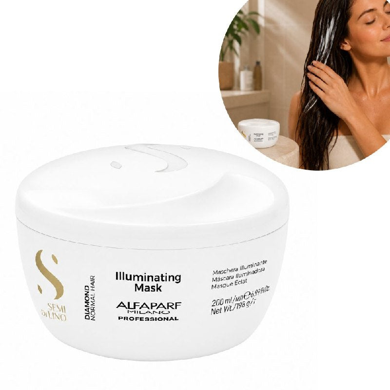 MASCARILLA PARA EL CABELLO ILUMINADORA Y ACONDICIONADORA DE LINAZA ALFAPARFT 200ML
