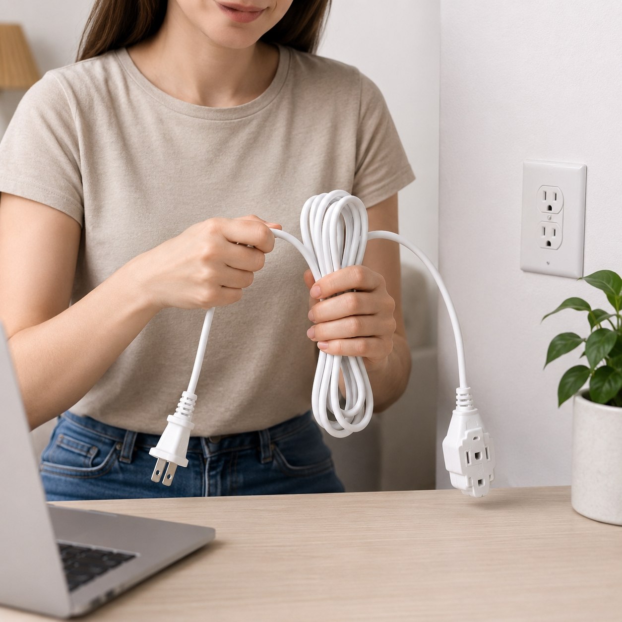 EXTENSIÓN ELÉCTRICA FLEXIBLE PARA HOGAR Y OFICINA BENELI HOME HOME & OFFICE EXTENSION CORD 12FT 365.76 CM
