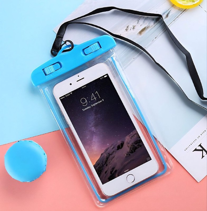PROTECTOR FUNDA IMPERMEABLE A PRUEBA DE AGUA DE PVC PARA CELULAR