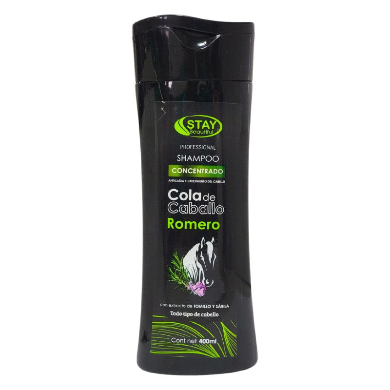 SHAMPOO CONCENTRADO DE COLA DE CABALLO Y ROMERO ANTICAIDA Y CRECIMIENTO STAY BEAUTIFUL 400ML