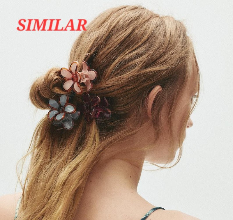 GANCHO PARA EL CABELLO DE PINZA DE FLOR, PINZAS DE SUJECION FUERTE, ACCESORIO PARA EL CABELLO 8CM, PAQUETE 12UND