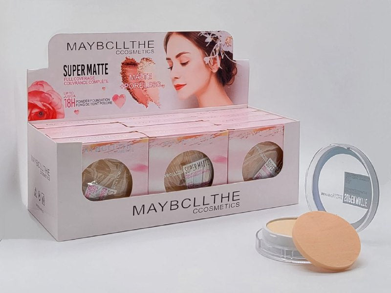 POLVO COMPACTO FACIAL 3 TONOS  DUPE MAYBELLINE SUPERSTAY MATTE MAYBCLLTHE COSMETICS