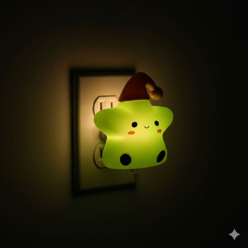 LUZ LED DE NOCHE, TEMATICA DE ESTRELLA PARA NIÑOS, ILUMINACION DE DORMITORIO 3 COLORES LED NIGHT LIGHT, 4 ESTILOS