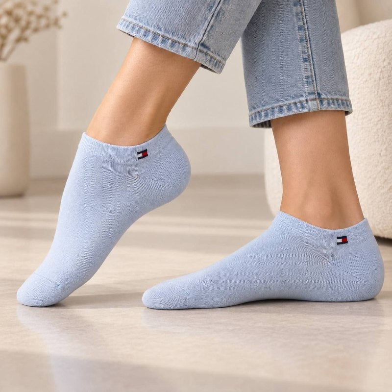 CALCETA TOBILLERA TOMMY HILFIGER ORIGINAL PARA MUJER 6 PARES TALLA UNICA
