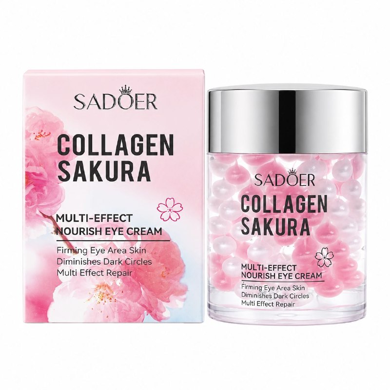 CREMA DE COLÁGENO Y SAKURA PARA CONTORNO DE OJOS SADOER 60G