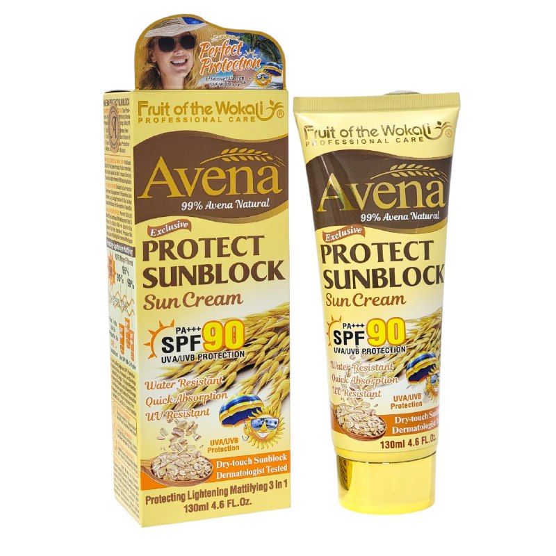 PROTECTOR SOLAR EN CREMA DE RAPIDA ABSORCION RESISTENTE AL AGUA SPF90 FRUIT OF THE WOKALI 130ML