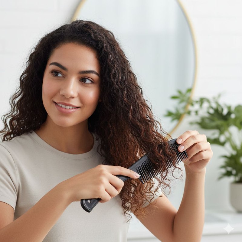 CEPILLO PEINE DESENREDANTE CON MANGO DE DIENTES ANCHOS STAY BEAUTIFUL 21CM