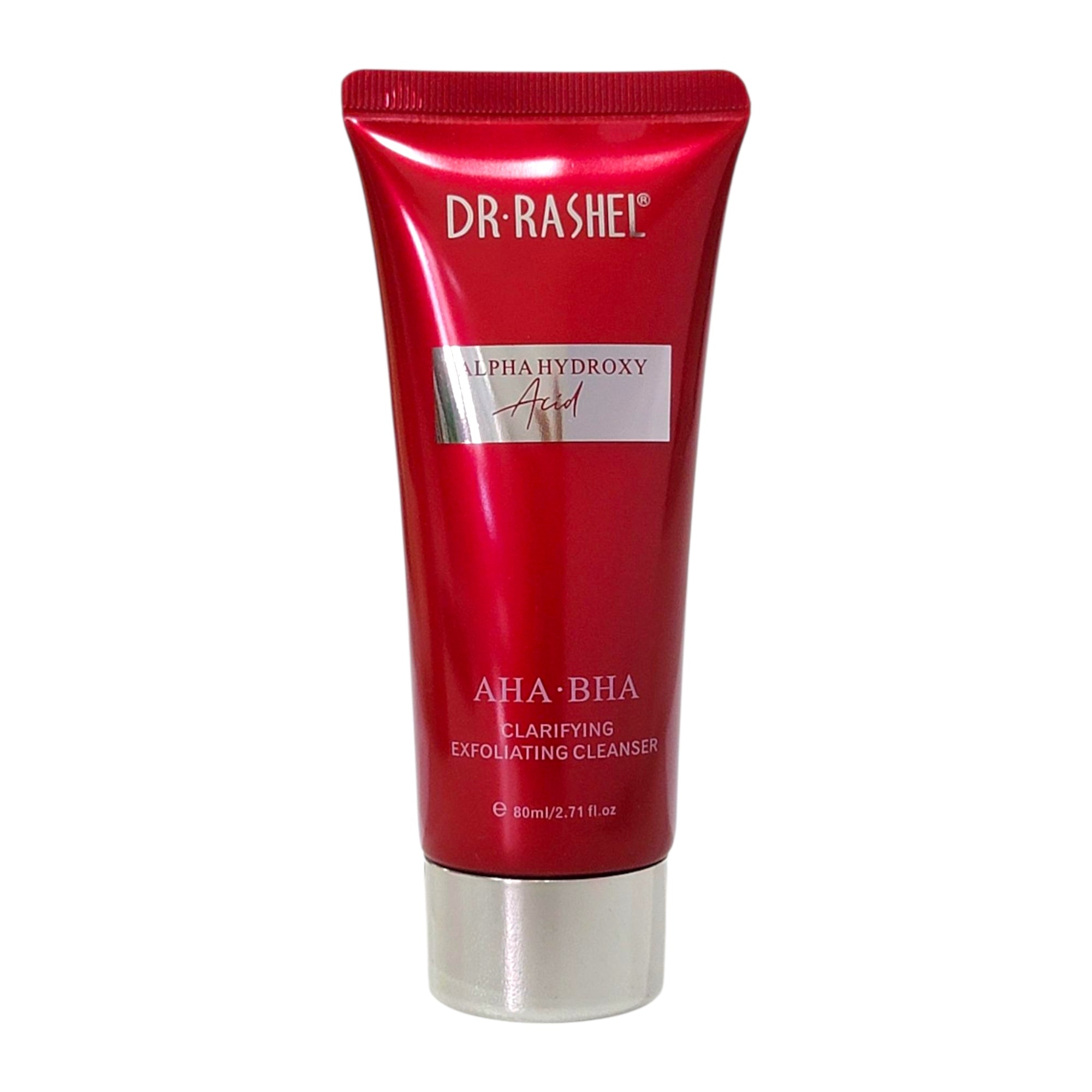 CREMA FACIAL EXFOLIANTE, LIMPIADOR FACIAL EXFOLIANTE DE ACIDO ALPHA HYDROXY ACLARADORA, ELIMINA EL EXCESO DE GRASA Y RESIDUOS EN LOS POROS, ELIMINA ACNE DR RASHEL AHA BHA 80ML