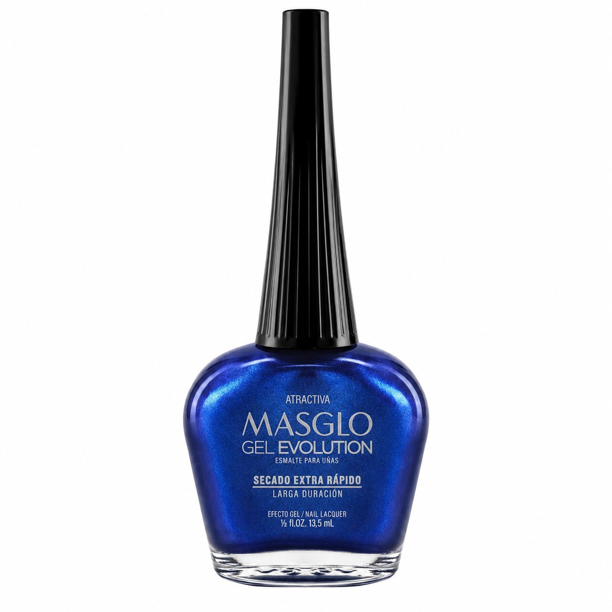 ESMALTE DE UÑAS CON EFECTO GEL DE SECADO EXTRA RÁPIDO MASGLO GEL EVOLUTION PASO 2 "ESTILO ATRACTIVA" 13.5 ML