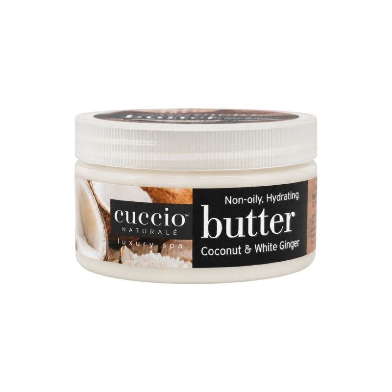 CREMA CORPORAL EXFOLIANTE HIDRATANTE INTENSIVA CON AROMA A COCO Y JENGIBRE BLANCO CUCCIO 226G