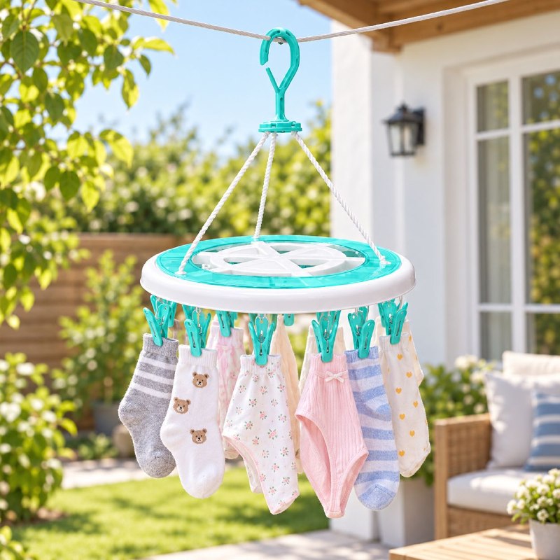 GANCHO TENDEDERO CIRCULAR DE ROPA INTEIOR Y PRENDAS PEQUEÑAS ENWEI 33CM