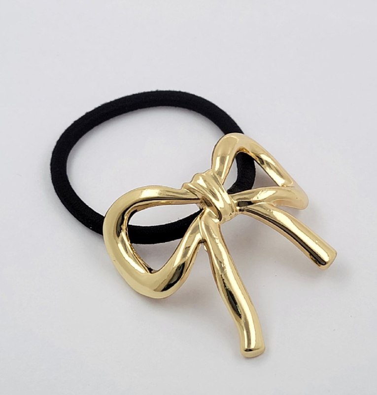 COLA DECORATIVA METALICA PARA EL CABELLO COLOR DORADO VARIOS ESTILOS PONY CUFFS