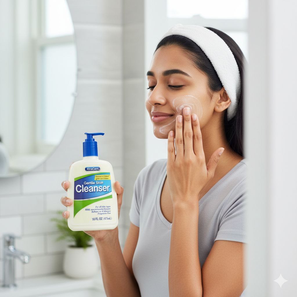 LIMPIADOR FACIAL Y CORPORAL SUAVE XTRACARE GENTLE SKIN CLEANSER SIN FRAGANCIA 473ML