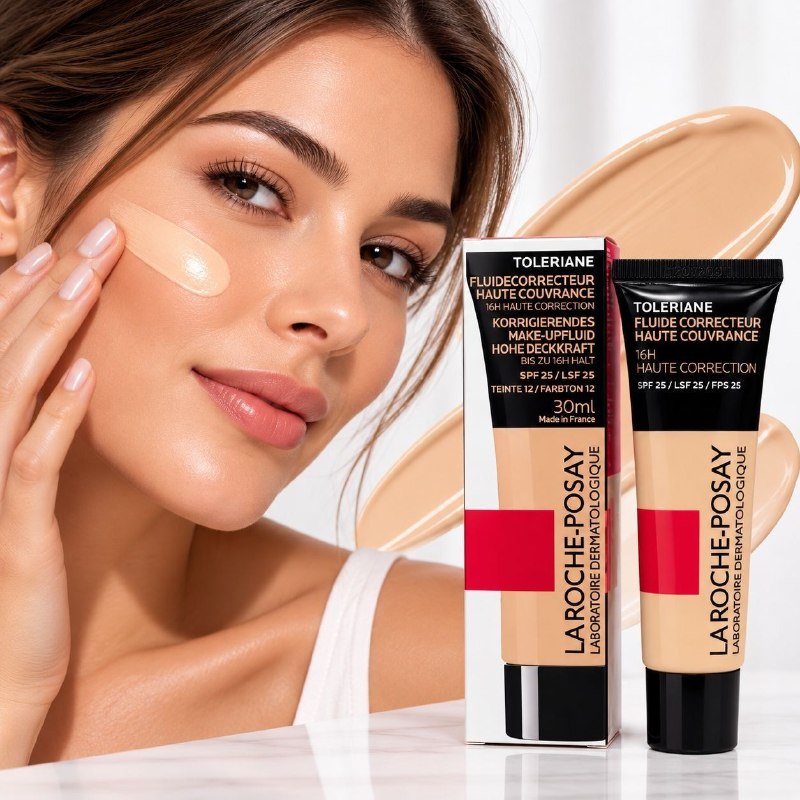BASE DE MAQUILLAJE LIQUIDA DERMOCOSMETICA CON ACABADO UNIFORME LIGERO LA ROCHE POSAY 30ML (DUPE DE LA ROCHE POSAY)