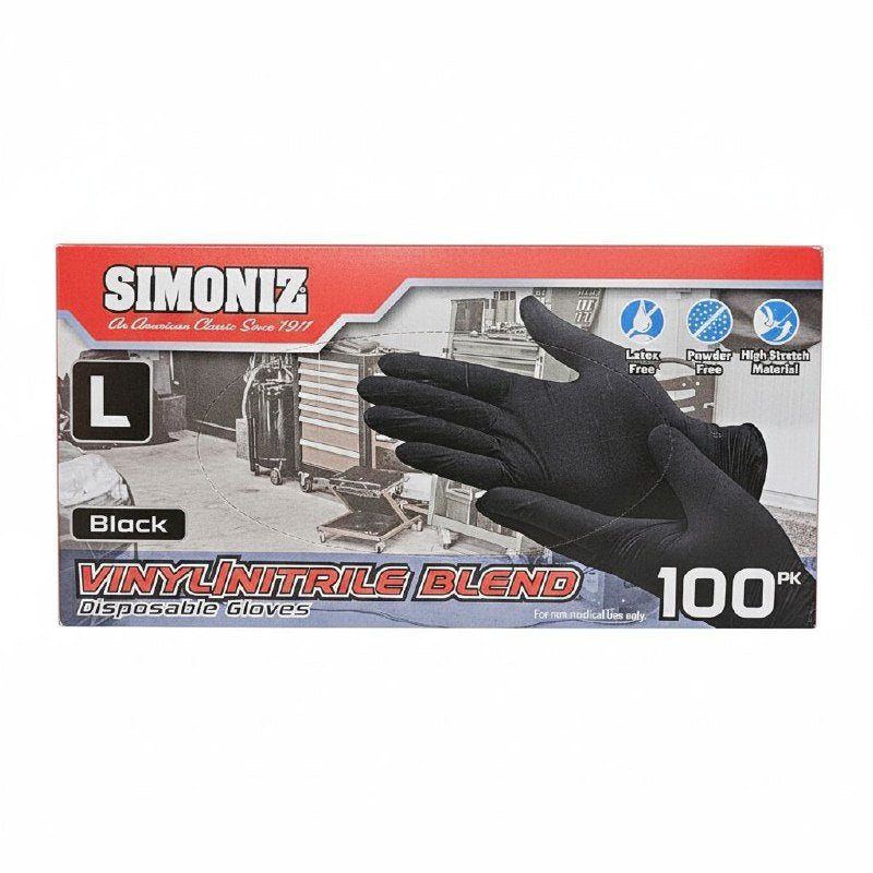 GUANTES GRIP DE MEZCLA DE VINILO DESECHABLES TALLA L 100UND