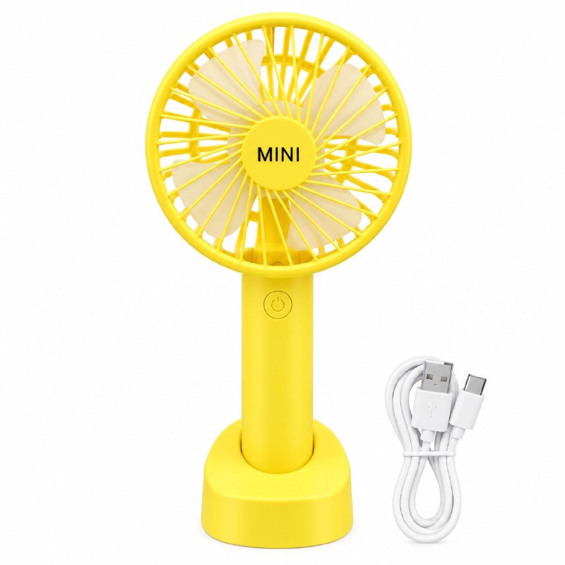 VENTILADOR PORTATIL DE MANO RECARGABLE CON BASE BENELI HOME 10.5X21.6X3.8CM
