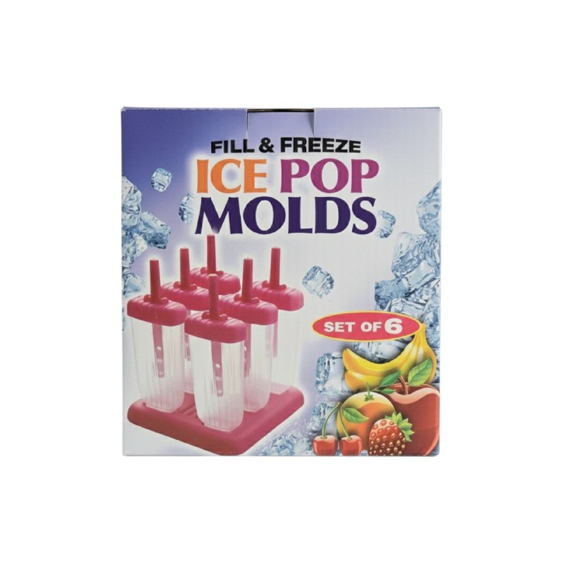 MOLDE DE PLASTICO PARA HACER PALETAS DE ALTA CALIDAD DE 6 ESPACIOS
