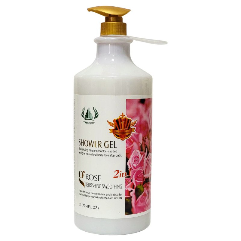 GEL DE DUCHA HIDRATANTE Y PROTECTOR CON EXTRACTO DE ROSA NATURAL TREE CITY 2L