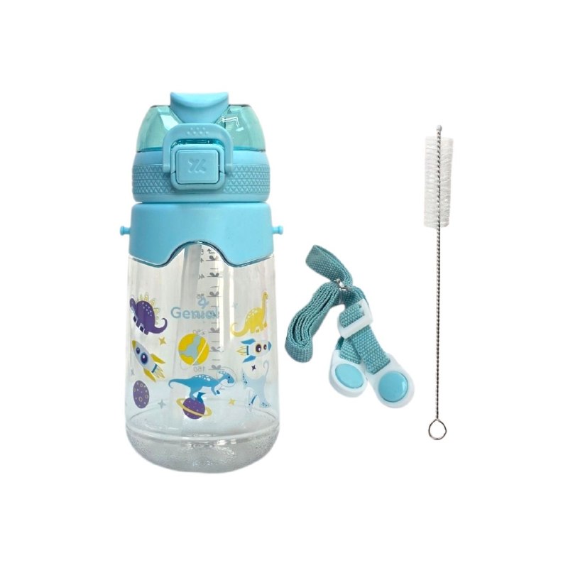 BOTE DE AGUA INFANTIL ERGONOMICA CON DISEÑO DE ANIMALES GENIAL 600ML