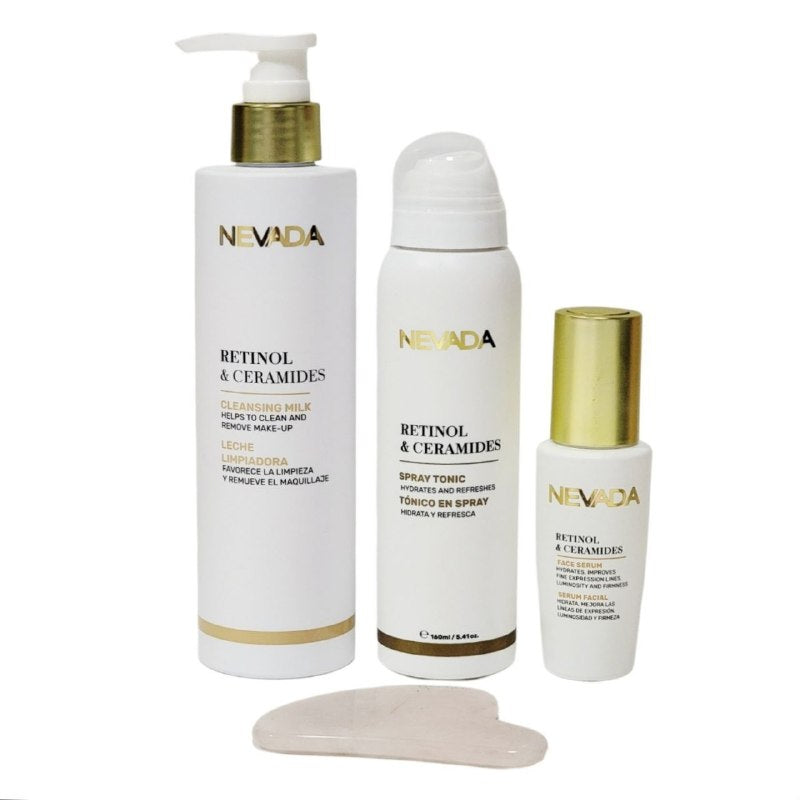 SET DE CUIDADO FACIAL RETINOL Y CERAMIDAS NEVADA