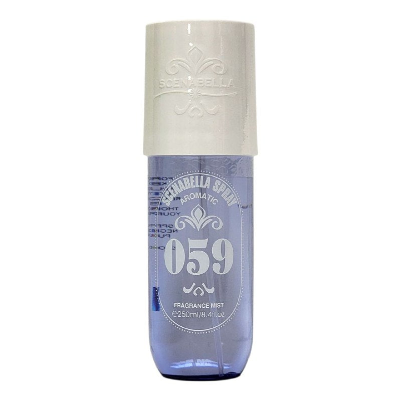 SPRAY PERFUMADO PARA EL CABELLO Y CUERPO SCENABELLA SPRAY AROMATIC 059 CRUELA, VIOLETA, ORQUIDEA, AMBAR, SANDALO Y VERTIER 250ML
