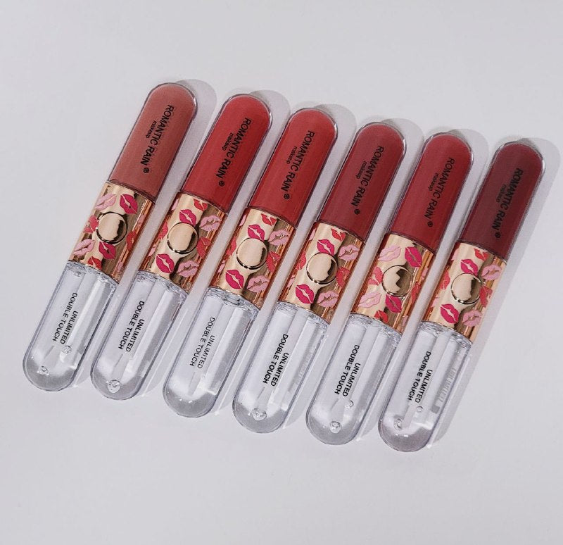 BRILLO LABIAL ROMANTIC RAIN DUPE DE KIKO  LIP GLOSS 2 EN 1 DE COLOR Y TRANSPARENTE